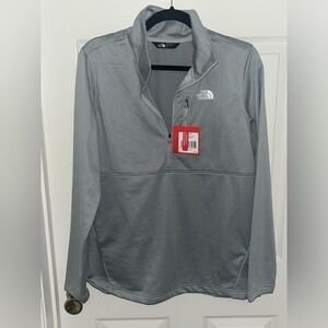 The North Face women’s size Large gray half zip new with tags